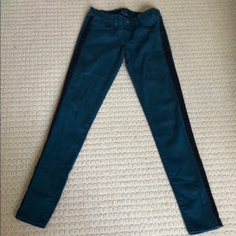 AEO Mid-Rise Super Stretch Jeans (Teal)